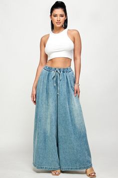 Cali Wide Leg Jeans Long Denim Pants, Wide Leg Denim Pants, Wide Leg Denim Jeans, Cargo Jumpsuit, Denim Outerwear, Jeans Fabric, Pants Large, Wide Jeans, Cute Swag Outfits