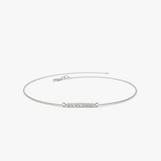 14k Diamond Bar Bracelet – FERKOS FJ Diamond Bar Bracelet, Dainty Gold Chain, Diamond Bar Necklace, Bar Bracelet, Bracelets Gold Diamond, Diamond Bar, Minimalist Bracelet, Bar Bracelets, Dainty Bracelets