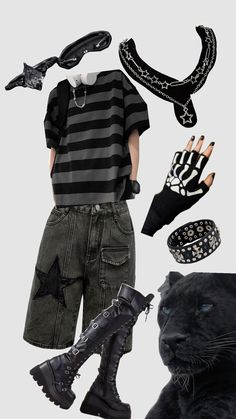 Vulture Culture Outfit, Trans Outfit Ideas, Therian Outfit Ideas, Therian Clothes, Hot Topic Outfits, Therian Outfits, 2000s Alt Fashion, Street Style Outfits Casual, Punk Style Outfits