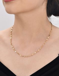 Sparkle Chain Necklace, Glitter Chain, Flat Link Chain, Gift For Her Metal: 14K Real Gold 14K 5.020 ct Gold Chain (585 Stamped) Metal Color: Gold Thickness: 2.70 mm - Weight 2.45 g - Length 45 cm (18 inches) Thickness: 2.70 mm - Weight 2.75 g - Length 50 cm (20 inches) Thickness: 2.70 mm - Weight 3.00 g - Length 55 cm (22 inches) Thickness: 2.70 mm - Weight 3.30 g - Length 60 cm (24 inches) Product Code: TACPF-50 We ship to the whole world within 3-5 days via DHL or FedEx. All our products are s Gold Paperclip Chain Necklace For Party, Grand Bazaar Istanbul, Solid Gold Chains, Special Jewelry, Solid Gold Jewelry, Gold Chain Necklace, 925 Sterling Silver Jewelry, Real Gold, Metal Stamping