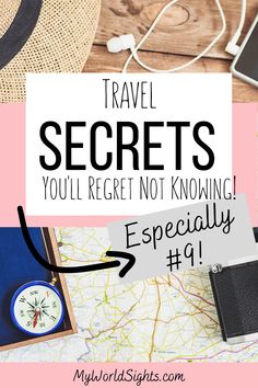 the words travel secrets you'll regret not know what to do, and an image of