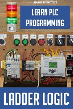 an electronic device with the words learn pic programming ladder logic