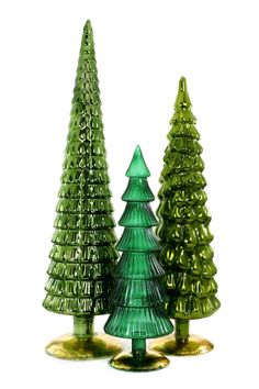 Listing is for ONE tree - choose your size WIDTH: 5-7"WHEIGHT: 15"-24"HITEM MATERIAL: GLASSseasonal items are final sale Cody Foster, One Tree, Green Cream, Christmas Inspiration, Deep Green, Xmas Tree, Free Giveaway, Shades Of Green, Handmade Natural