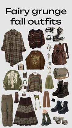 Goblincore Clothes, Fairy Grunge Outfit, Fairy Grunge, Alternative Outfits, Edgy Outfits