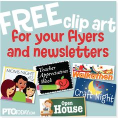 the flyer for free clip art for your flyers and newbies