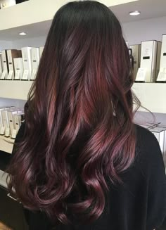 Burgundy Plum Hair Color, Plum Burgundy Hair, Dark Burgundy Hair Color, Dark Burgundy Hair, Burgundy Shades, Cherry Hair Colors