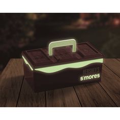 Hershey's Glow In The Dark S'mores Caddy With Tray S Mores, Spot Cleaner, Campfire, In The Dark, Glow In The Dark, The Darkest, Tray