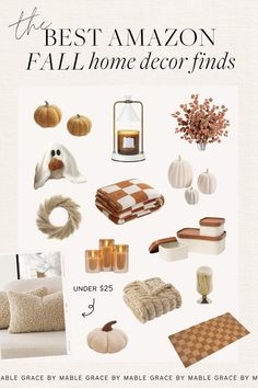 the best amazon fall home decor finds