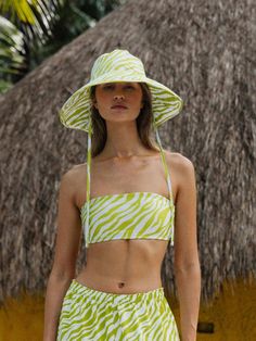 DAZE DAYZ is a beach and swimwear brand that embraces the themes of nature, adventure, and health. Offering a range of unique one-pieces, bikinis, rash guards, and robes, the brand aims to facilitate an active beach lifestyle year-round. - Zebra patterned hat wide brim- Adjustable brim with eye-catching stitching detail- Self-tie straps attached at sides- Logo print metal plate embellished at the side- Feminine and vibrant mood Wide Hat, Beach Lifestyle, Nature Adventure, Swimwear Brands, Metal Plate, Rash Guard, Wide Brimmed, Logo Print, Accessories Hats