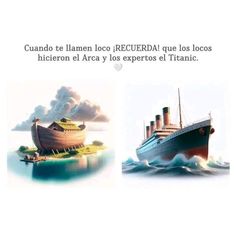 an image of a boat floating in the ocean with caption that reads, cuadro de llaneo - recuedial que los los los locos los locos los locos los locos liros