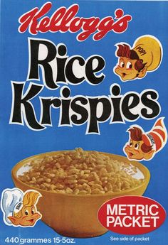 a cereal box with rice krispies in it