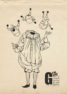 an old drawing of a man in costume