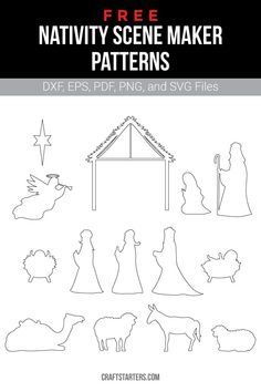 nativity scene maker patterns for kids