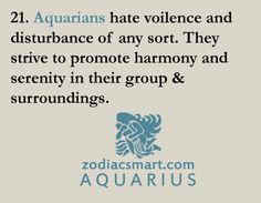 the zodiac sign for aquarius is shown in blue and white, with an image of a