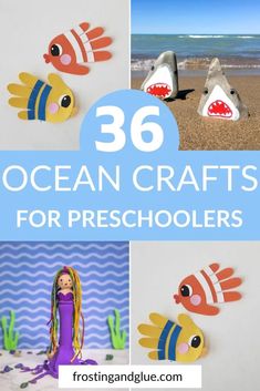 the ocean crafts for preschoolers to make with their own hands and feet are great