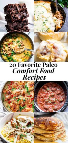 20 favorite paleo comfort food recipes that are easy to make and delicious for the whole family