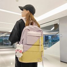 B3106 Cool Backpack - Patchwork Waterproof College Bag https://www.touchy-style.com/products/b3106-cool-backpack-patchwork-waterproof-college-bag 
Touchy Style #Hot Book Bags, College Bags, Online Shop Accessories, Bags Aesthetic