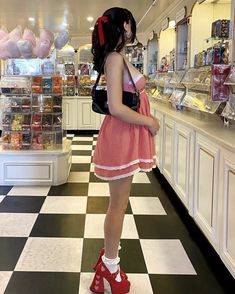 Americana Outfits, Vintage Americana Aesthetic, Americana Aesthetic, Mini Dress Cute, Doll Skirt, Outfit Vintage, Valentines Outfits, Girly Outfits, Up Girl