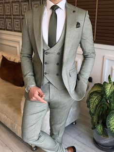 Grey Slim Fit Suit, Grey Suit Men, Groom Party, Wedding Cocktail Party, Slim Fit Tuxedo