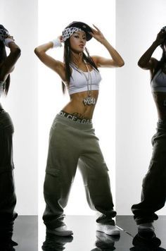 Look Hip Hop, Hip Hop Dance Outfits, Hiphop Dance, Hip Hop Girl, Hip Hop 90s, Aaliyah Style