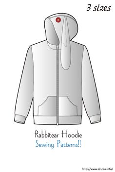 an image of a white jacket with the hoodie on