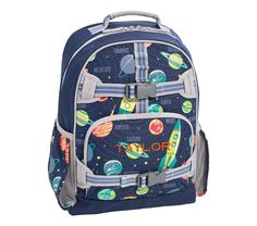 Mackenzie Navy Solar System Glow-in-the-Dark Backpacks Rolling Backpack, Small Notebook, Insulated Lunch Box, Small Backpack, Monogrammed Items, Large Backpack, Kids Backpacks, Recycle Plastic Bottles, Mini Backpack