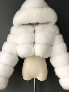 Pattern Solid Color Fabric Faux Fur Sleeve Length Long Sleeve Occasion Street Wear Neckline Hooded Weight 1.0kg Short Fur Coat, Winter Faux Fur Coat, Faux Fox Fur Coat, Cropped Faux Fur Coat, Faux Fur Hooded Coat, Bubble Coat, Faux Fur Cropped Jacket, Womens Faux Fur Coat, Winter Fur Coats