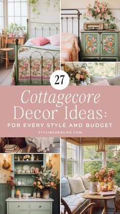 collage of cottage decor ideas for every style and budget