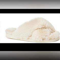 Cream Cozy Slippers By Corkys! White Casual Slippers For Lounging, Casual White Slippers For Lounging, Casual White Lounging Slippers, White Super Soft Comfy Slippers, White Casual Slippers With Soft Texture, Soft White Slippers For Relaxation, Comfy Soft White Slippers, White Slippers For Winter Loungewear, Casual White Slippers With Soft Texture