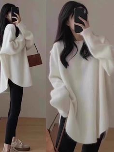 Shipping: Worldwide Express Shipping AvailableDelivery time: 7-15Days Fast ShippingReturns: Fast refund, 100% Money Back Guarantee. Pink Streetwear, Knitted Blouse, Winter Knit Sweater, Long Pullover, Women Sleeve, Red Blouses, Batwing Sleeve, Sweater Fashion, Red Sweaters