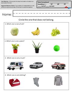 a worksheet with pictures and words to help students learn how to describe objects