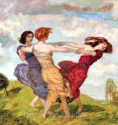 Ladies Dance Celebration 8x8 Cotton Quilt Top Block FrEE ShiPPinG WoRld WiDE Franz Stuck, Ludwig Meidner, Franz Von Stuck, Three Graces, Pics Art, Art Plastique, Classic Art, Art Inspo, Beautiful Art