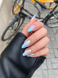 August Nails, Mermaid Nails, Pearl Nails, Nail Swag, Holographic Nails, Fire Nails, Manicure E Pedicure