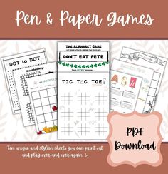 printable worksheets for the alphabet and numbers to be used in this game