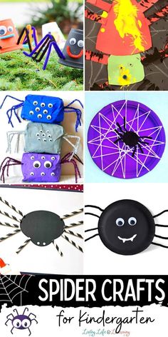 spider crafts for kids to make with paper plates