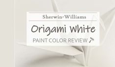 origami white paint color review