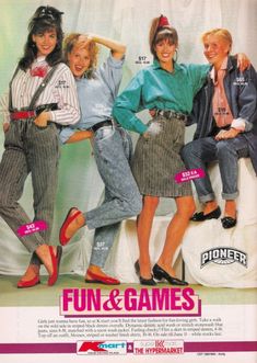 K-Mart Vintage ADS, fashion, style, retro 80s Fashion Magazine, Black Denim Overalls, 80s Outfit