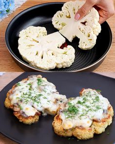 Cauliflower Steak with Mushrooms: A Weeknight Favorite! Cauliflower Steaks With Mushrooms, Cauliflower Steak With Mushrooms, Cauliflower Mushroom Recipes, Steak With Mushrooms, Steaks Recipes, Cauliflower Steaks Recipes, Parmesan Zucchini Fries, Cauliflower Steak, Ms Recipes