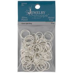 the jewelry shoppe silver plated rings, size 7mm - 10pk