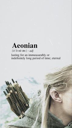 an ad for aenonn, with the caption's text above it