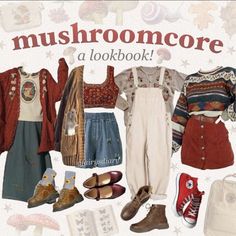 Mushroom Aesthetic, Zooey Deschanel, Hippie Outfits