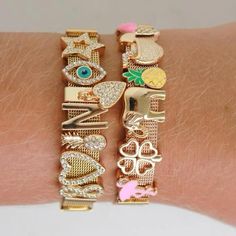 Luxury Pink Gold Bracelets As A Gift, Cheap Charm Bracelet With Lobster Clasp For Parties, Inexpensive Jewelry, Preppy Jewelry, Jewelry Accessories Ideas, Gold Charm Bracelet, Gold Charms, Dope Jewelry, Charms Bracelet