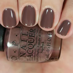 Opi Squeaker Of The House, Beach Nail Designs, Brown Nail Polish, Brown Nail, Fall Nail Colors, Beach Nails, Brown Nails, Pedicures, Nail Color