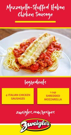 the menu for an italian restaurant with spaghetti and meats on it, including chicken sauce