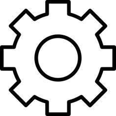 a black and white image of a cogwheel