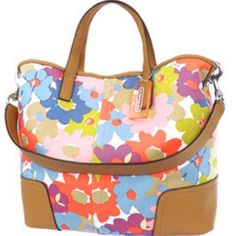 Coach Hadley Floral Print Duffle (Coach F28287) Pre-Owened Floral Print Twill Fabric With Leather Trim Inside Zip, Cell Phone And Multifunction Pockets Magnetic Snap Closure, Fabric Lining Handle With 4" Drop Longer Strap For Shoulder Or Crossbody Wear 11 1/2" (L) X 11" (H) X 5 3/4" (W) Spring Satchel With Removable Pouch, Retro Satchel For Spring, Coach Floral Print Bags For Everyday Use, Spring Coach Shoulder Bag With Removable Pouch, Spring Coach Top Handle Bag, Spring Coach Satchel Bag, Coach Shoulder Bag With Removable Pouch For Spring, Coach Spring Satchel Bag, Coach Top Handle Bag For Spring