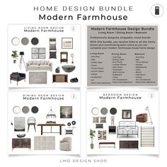 the home design bundle for modern farmhouse house