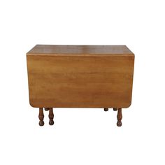 an old wooden chest with two legs