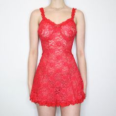 Red Lace Bustier Dress Lace Bustier Dress, Rose Applique