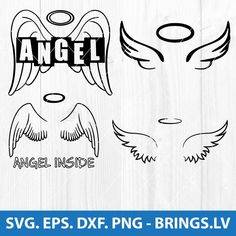 Png Angel, Wings Clipart, Angel Wings Png, Angel Wings Svg, Wings Png, Angel Halo, Wrong Turn, Easter Holidays, Silhouette Cut